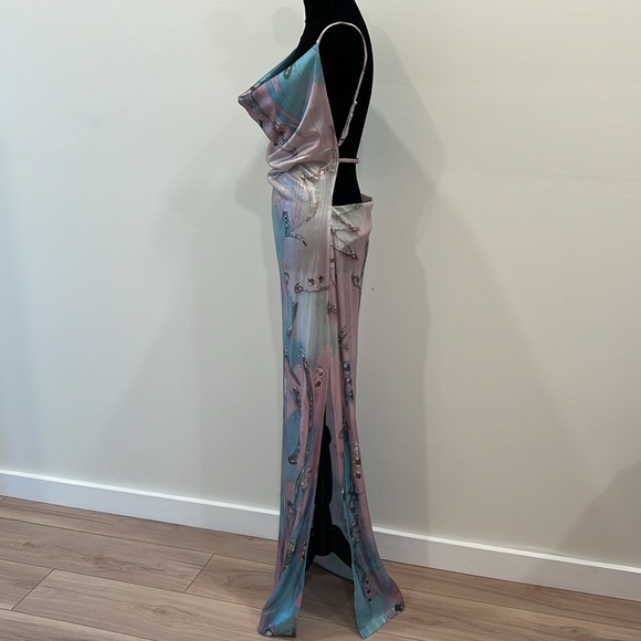 HILDUR YEOMAN The Siren Maxi Dress in Pink Mercury Sky - Picture 9 of 12